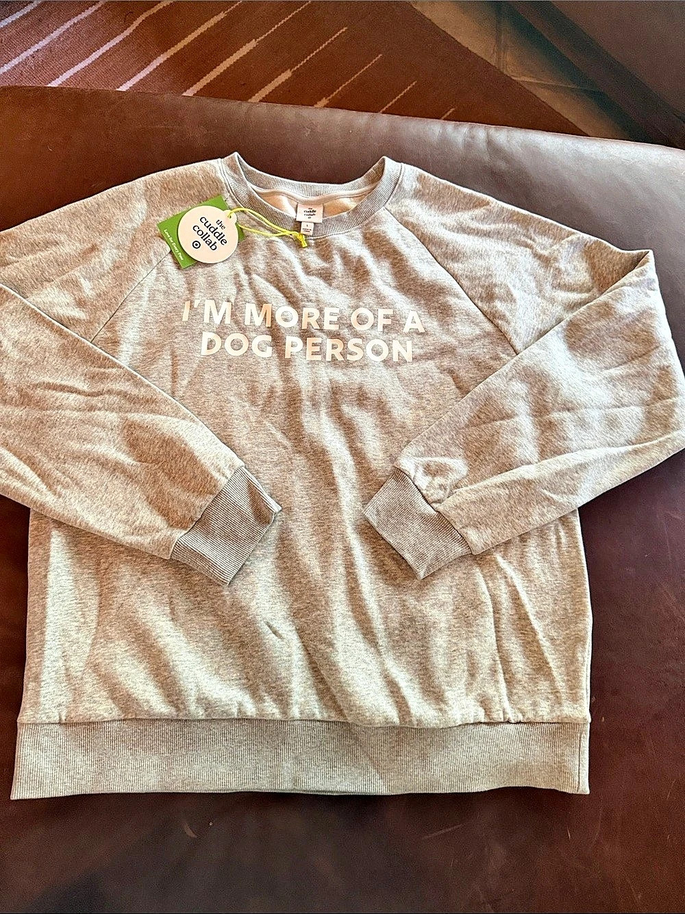 the cuddle collab Adult Sweatshirt Graphic Sweatshirt in Gray Large NWT